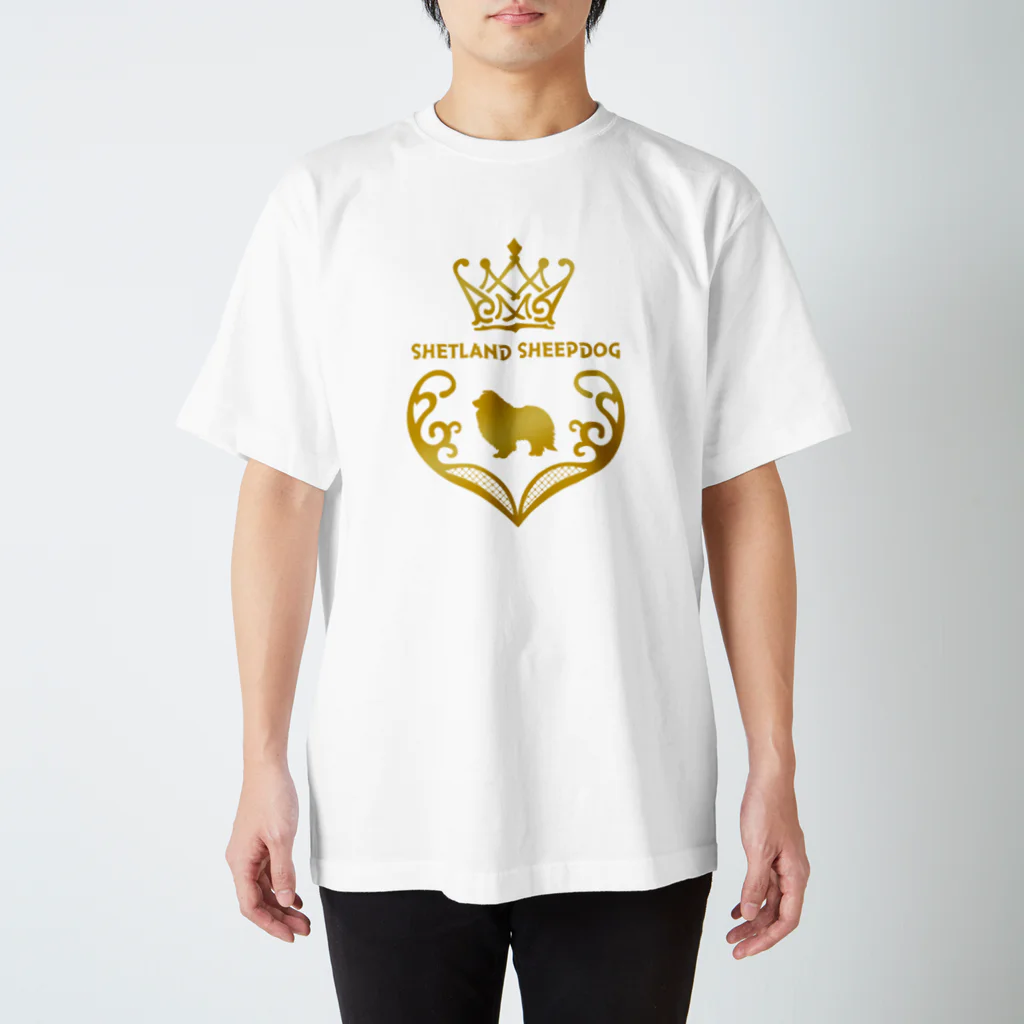 onehappinessのシェルティ　crown heart　onehappiness スタンダードTシャツ