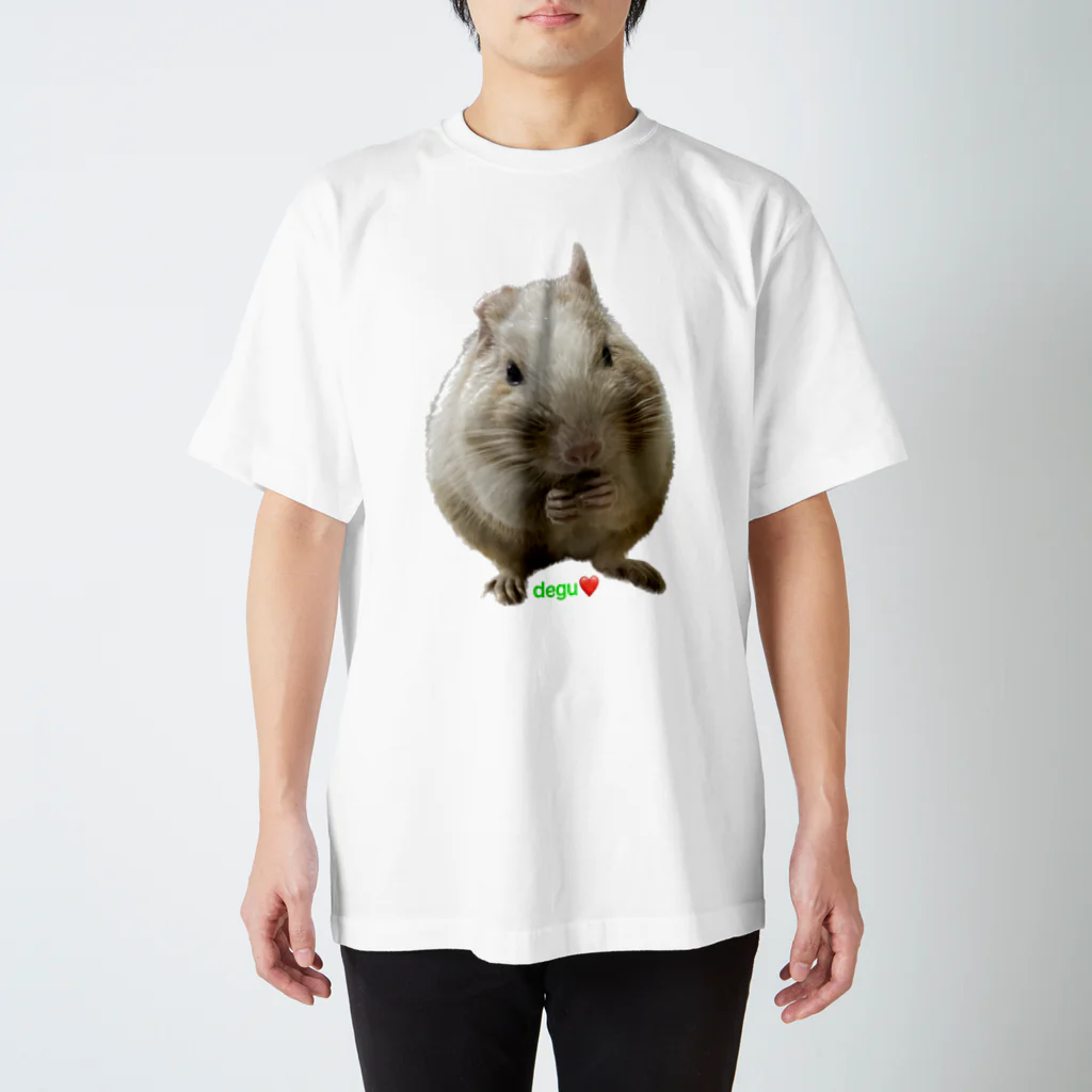 デグーのプラハのデグー　degu❤️ スタンダードTシャツ