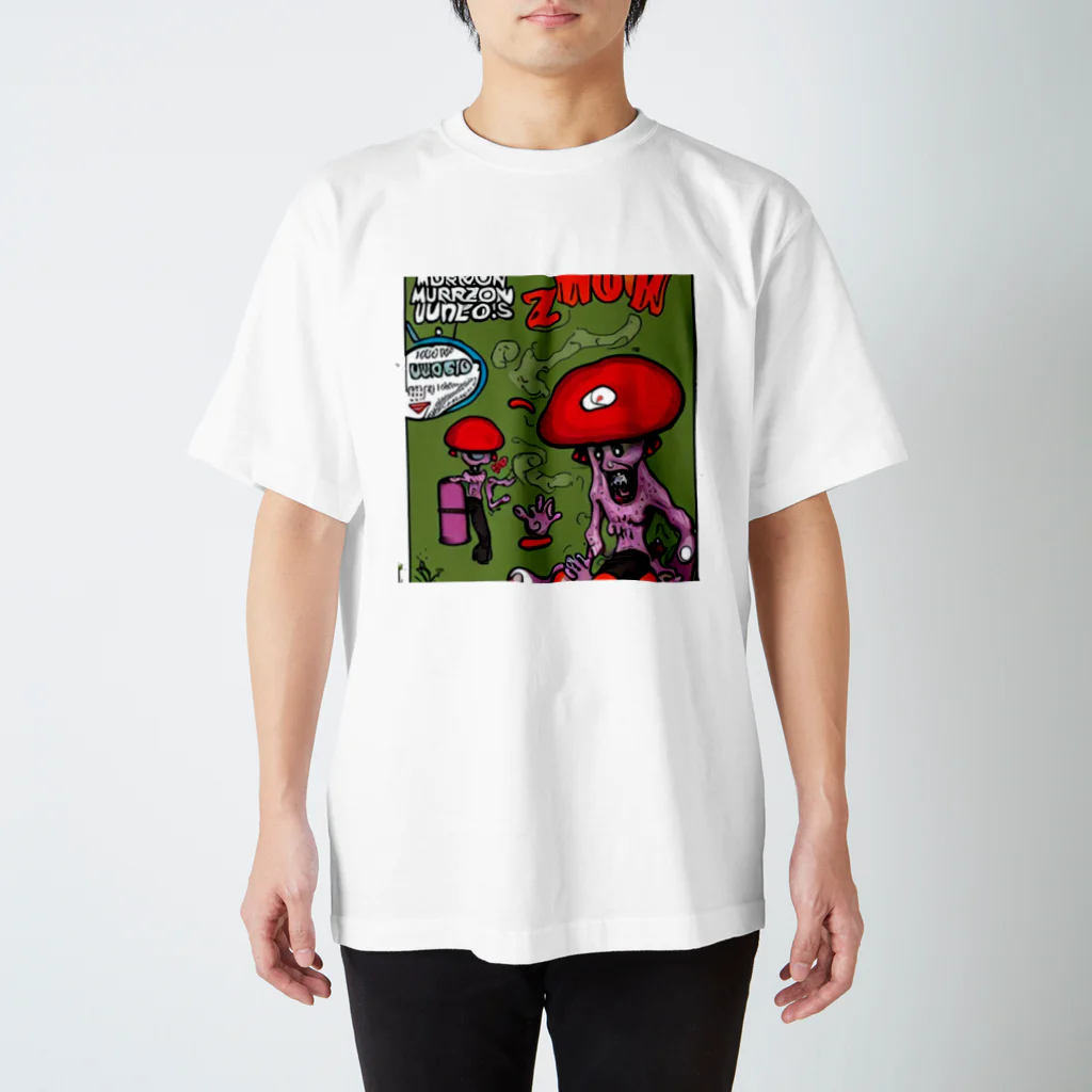 やまちゃのMushroom or Die スタンダードTシャツ