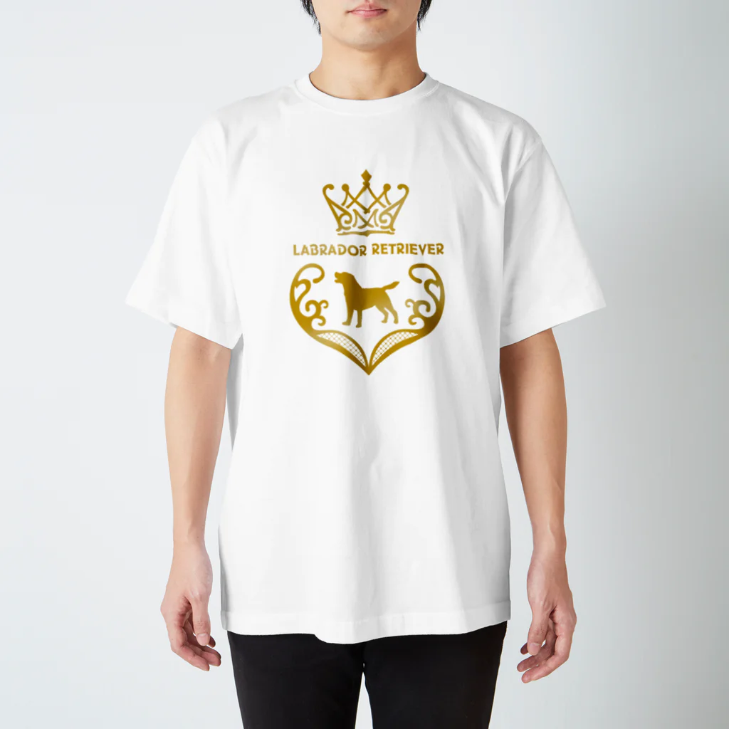 onehappinessのラブラドールレトリバー　crown heart　onehappiness スタンダードTシャツ