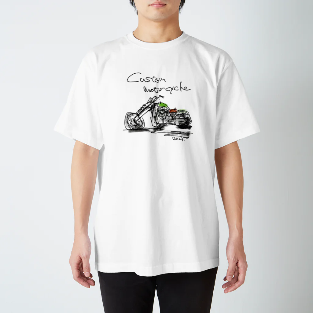 スタジオばんやのカスタムモーターサイクル スタンダードTシャツ