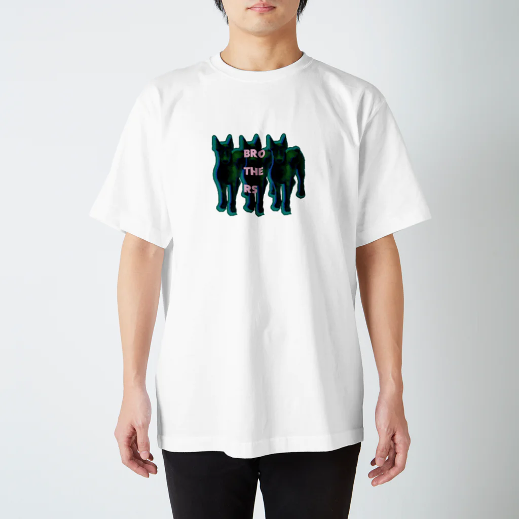 HATERUMOFUTOのnew brothers スタンダードTシャツ