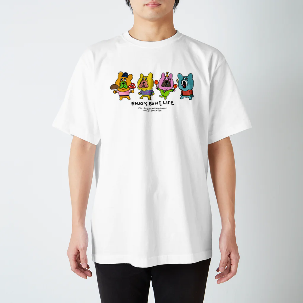 おかき雑貨店のカラフルブヒズ スタンダードTシャツ