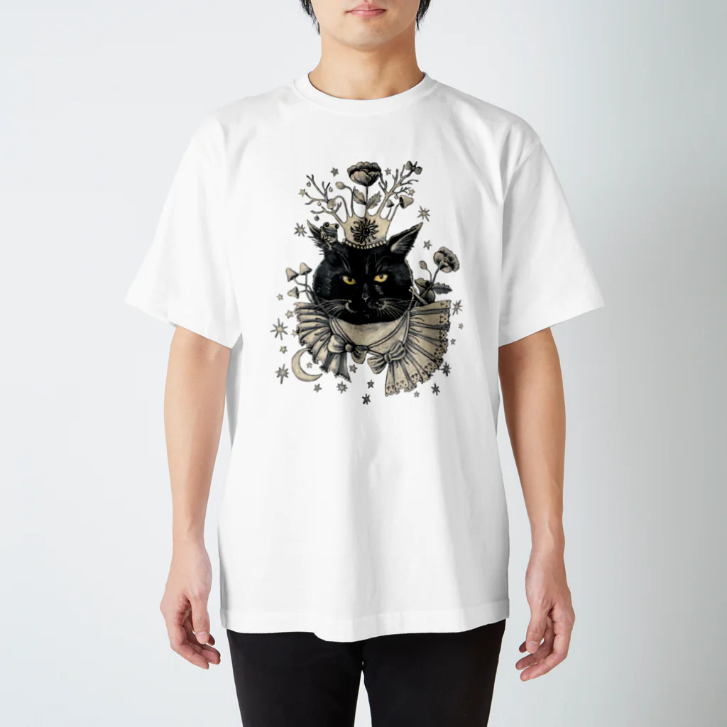 星月猫　徳島洋子のKING タキ 猫 スタンダードTシャツ