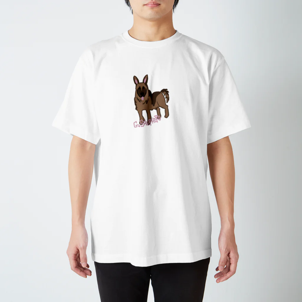 どうぶつYAのシェパードンドン Regular Fit T-Shirt