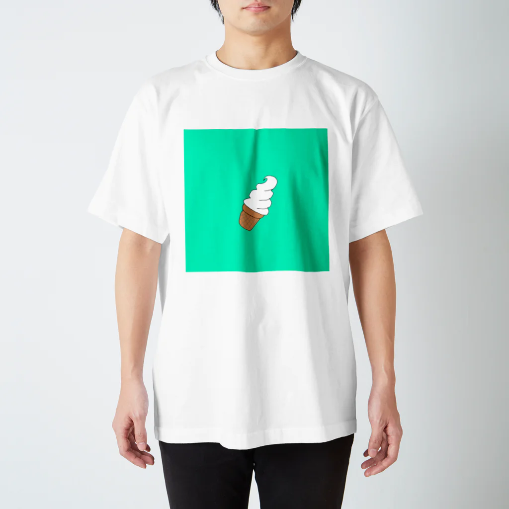 9時のクジラのソフトクリーム スタンダードTシャツ