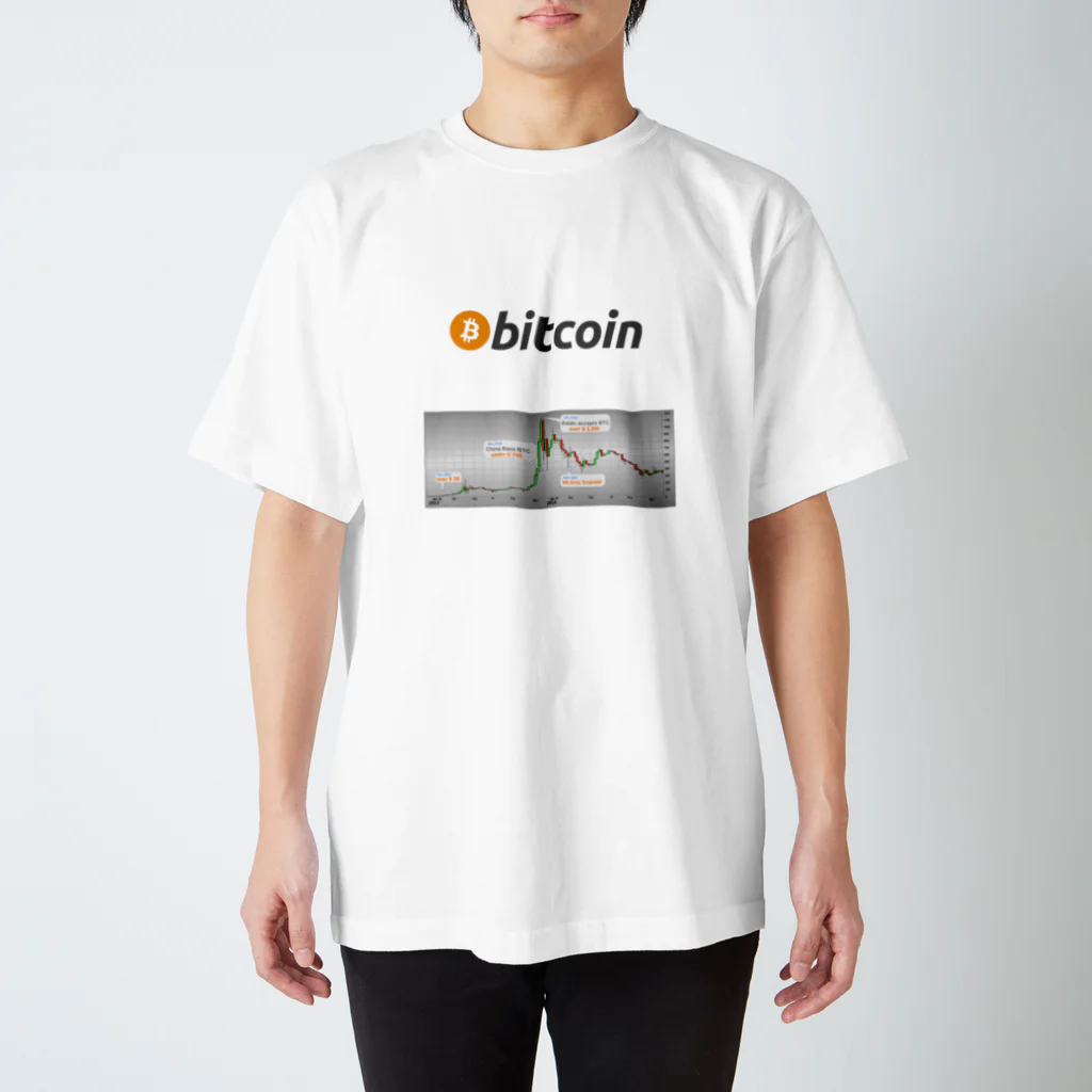 puruのBitcoin Regular Fit T-Shirt