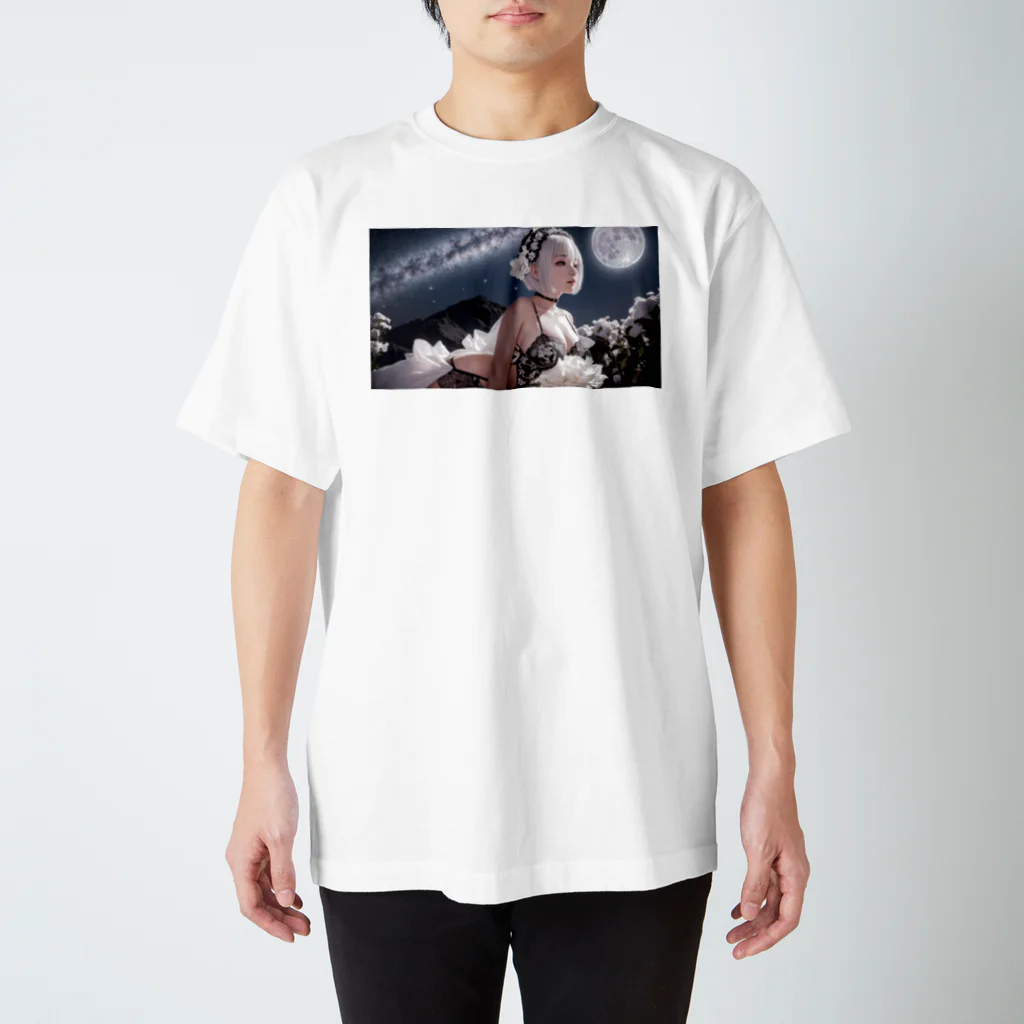 天乃鯱の月花の少女　コスプレ写真 スタンダードTシャツ