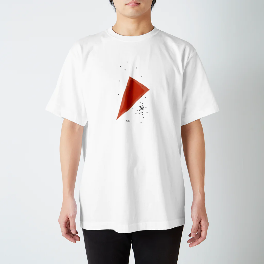 Hの三角形　red スタンダードTシャツ