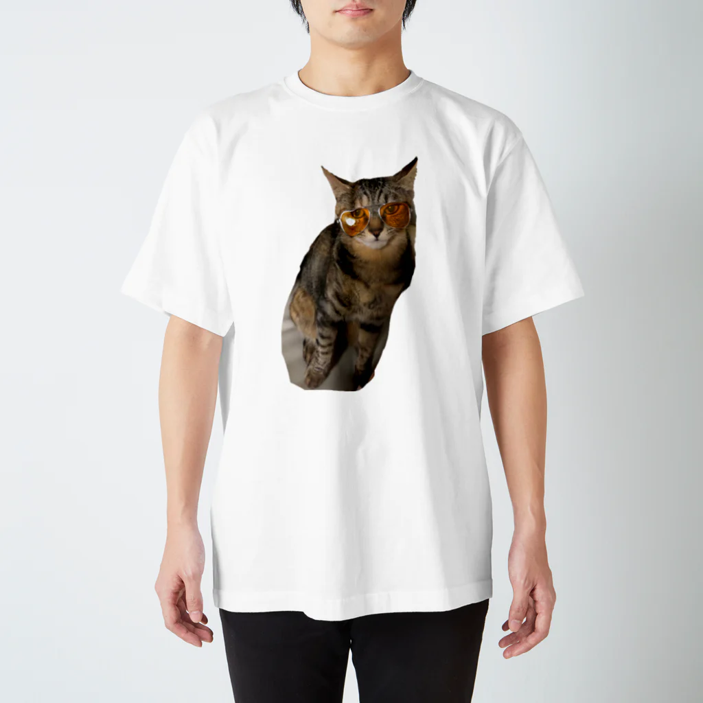 Nyasuのおてんば娘 チロル キジ猫 スタンダードTシャツ