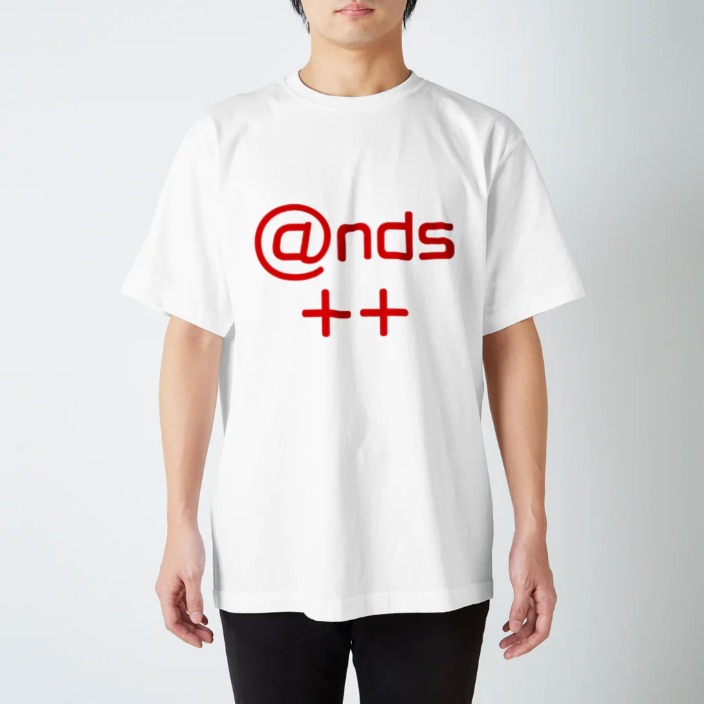 あんずあんのands++（赤文字） スタンダードTシャツ