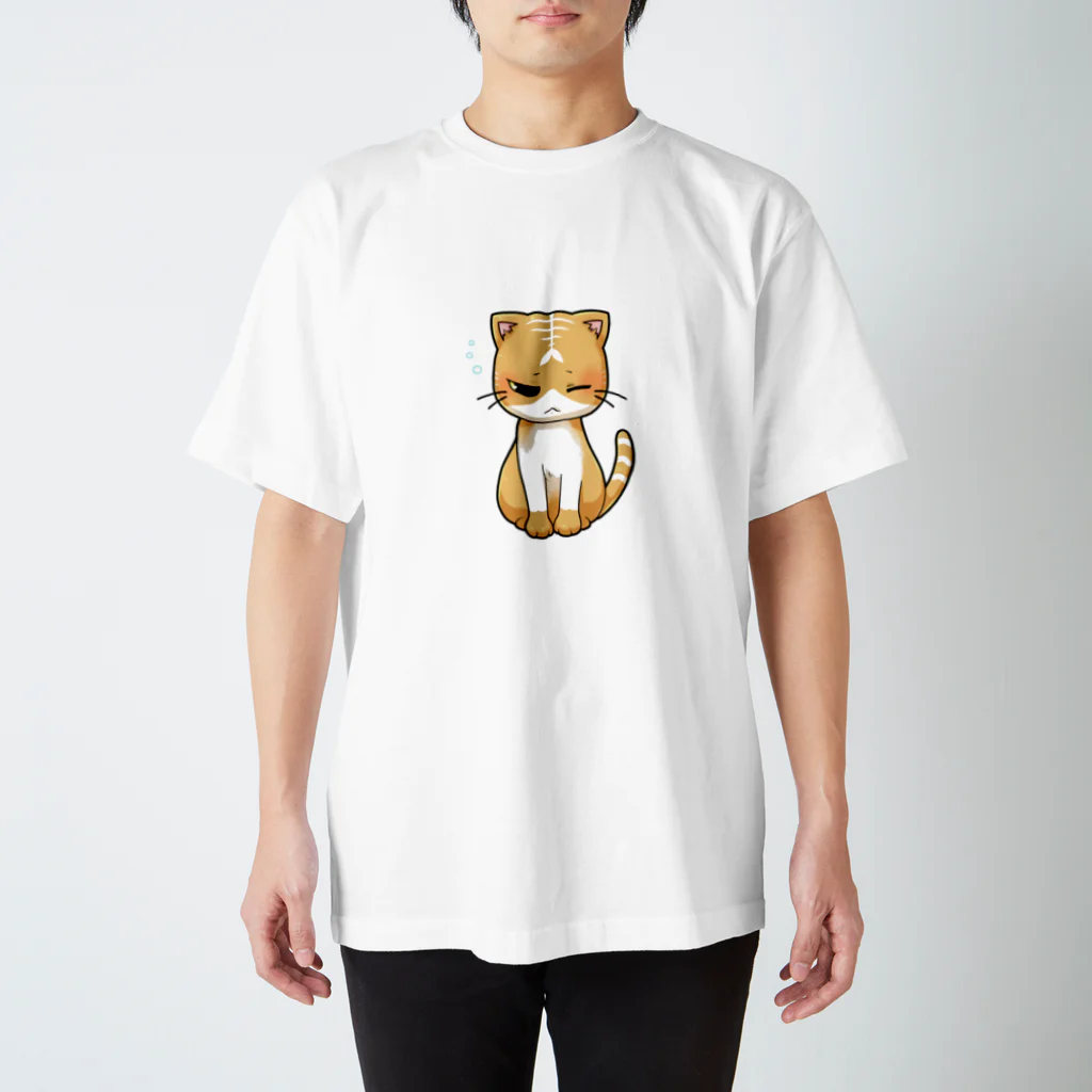 ほっけにゃんの眠たいほっけにゃん スタンダードTシャツ