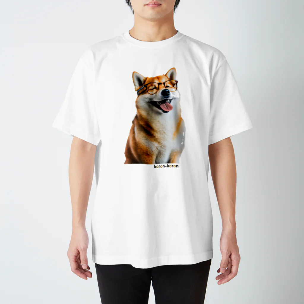 koron-koronの【柴犬】 Regular Fit T-Shirt