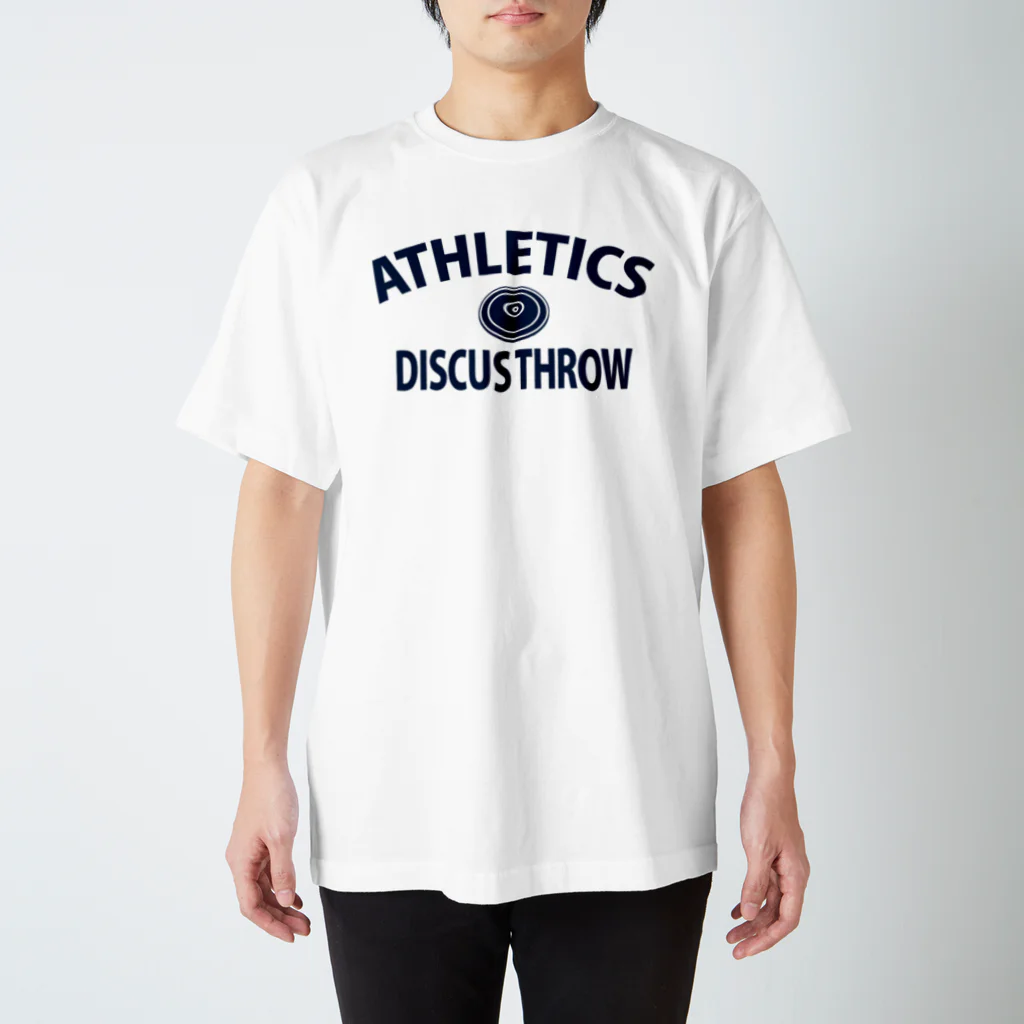 sports_tower スポーツタワーの円盤投げ・陸上競技・えんばんなげ・グッズ・Tシャツ・Discus Throw・飛距離・男子・女子・かっこいい・かわいい・アスリート・選手・有力・確実・候補・部活・有望・応援・精神力・集中力・メダル Regular Fit T-Shirt