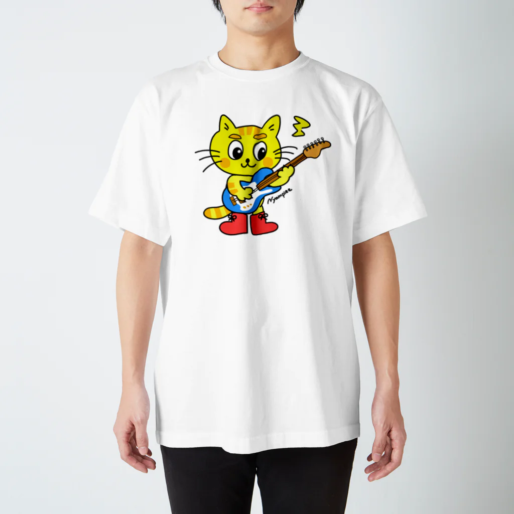 にゃんぴーの【にゃんぴー楽器隊】ギター スタンダードTシャツ