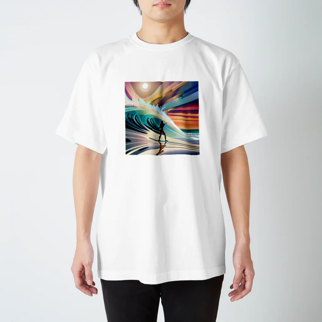 青空クリエイトのBig wave  Regular Fit T-Shirt