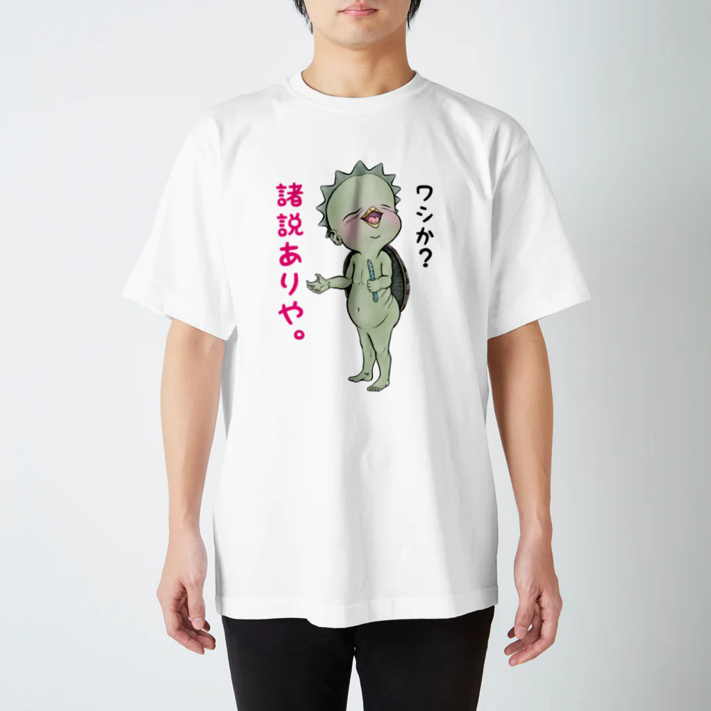 メイプル楓／イラストレーターの【大阪生まれの河童】/ Vol019191 スタンダードTシャツ