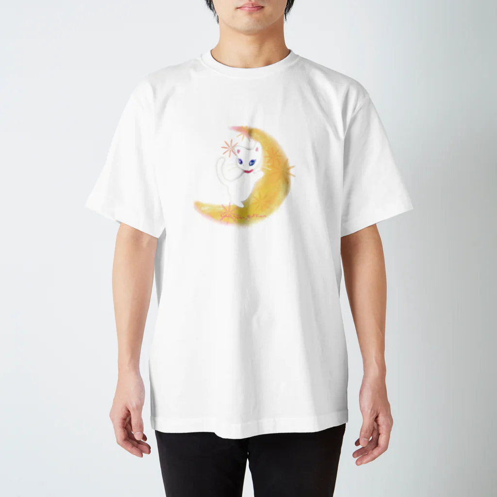 ちゃすみんwith Dragon&Angelのハクちゃんアクリルキーホルダー(月) スタンダードTシャツ