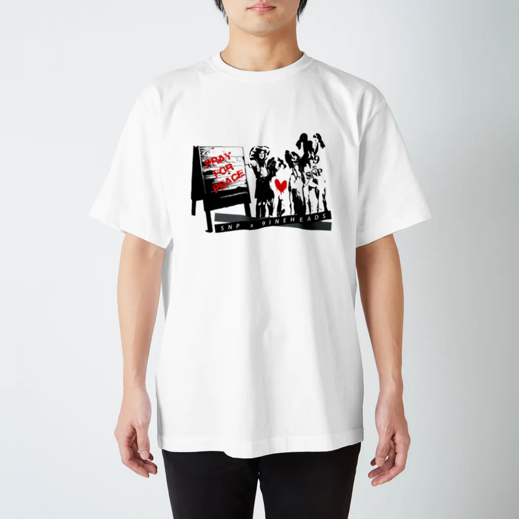 王子のアパレル SnprinceのSnp×9ine PrayForPeace スタンダードTシャツ