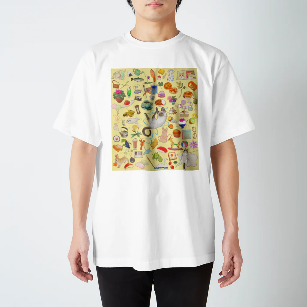 こねこのぬくみの日常を愛する人へ（ルミナス） スタンダードTシャツ