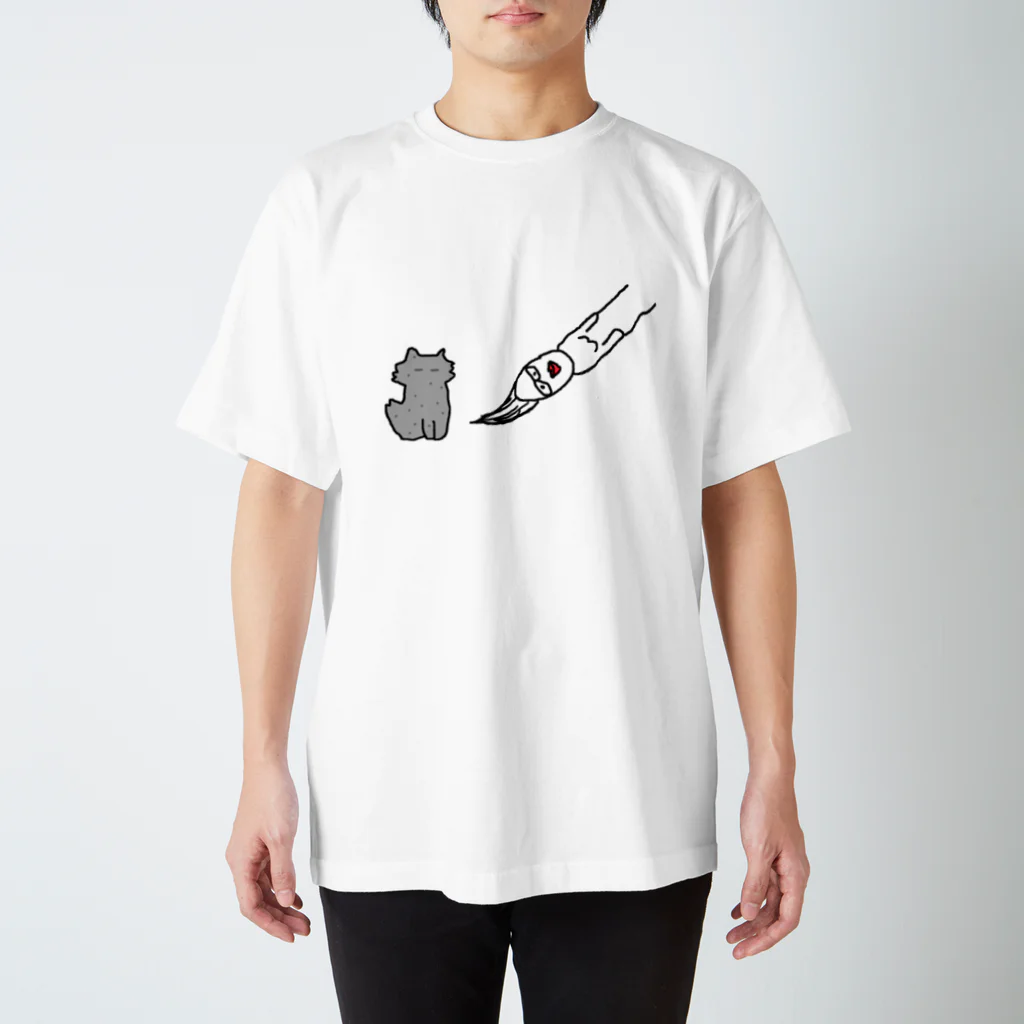 ANAN＠猫ひろしの人🥚🥚の筆あなんと岩ひろし Regular Fit T-Shirt