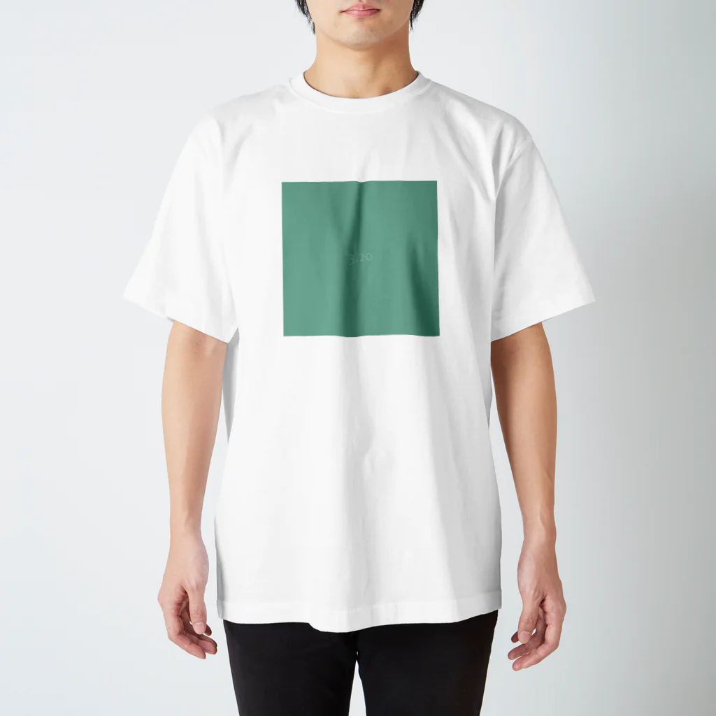 「Birth Day Colors」バースデーカラーの専門店の3月20日の誕生色「ダスティ・ジェイド・グリーン」 Regular Fit T-Shirt