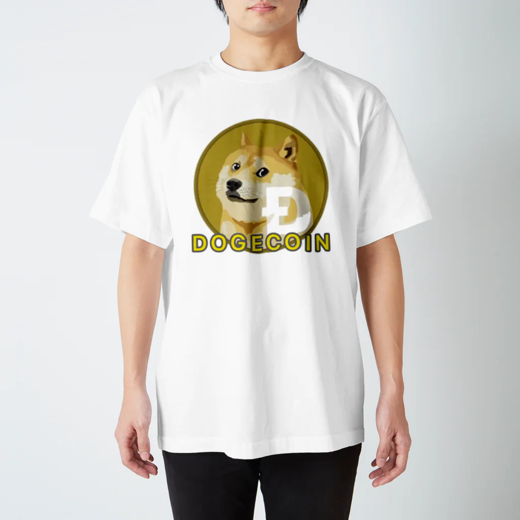 投資服専門店ReeveのDOGECOINドージコインロゴTシャツ スタンダードTシャツ