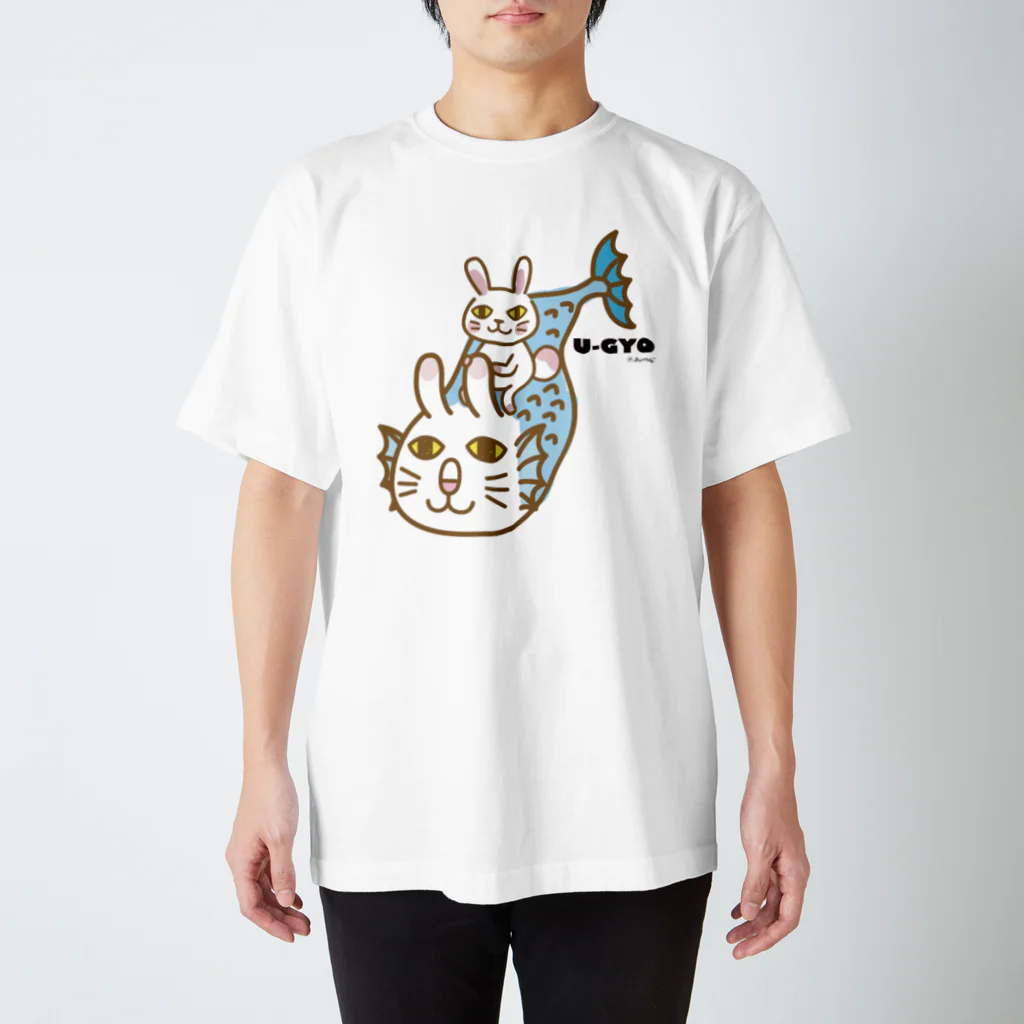 Jun56のついてる兎魚。 スタンダードTシャツ