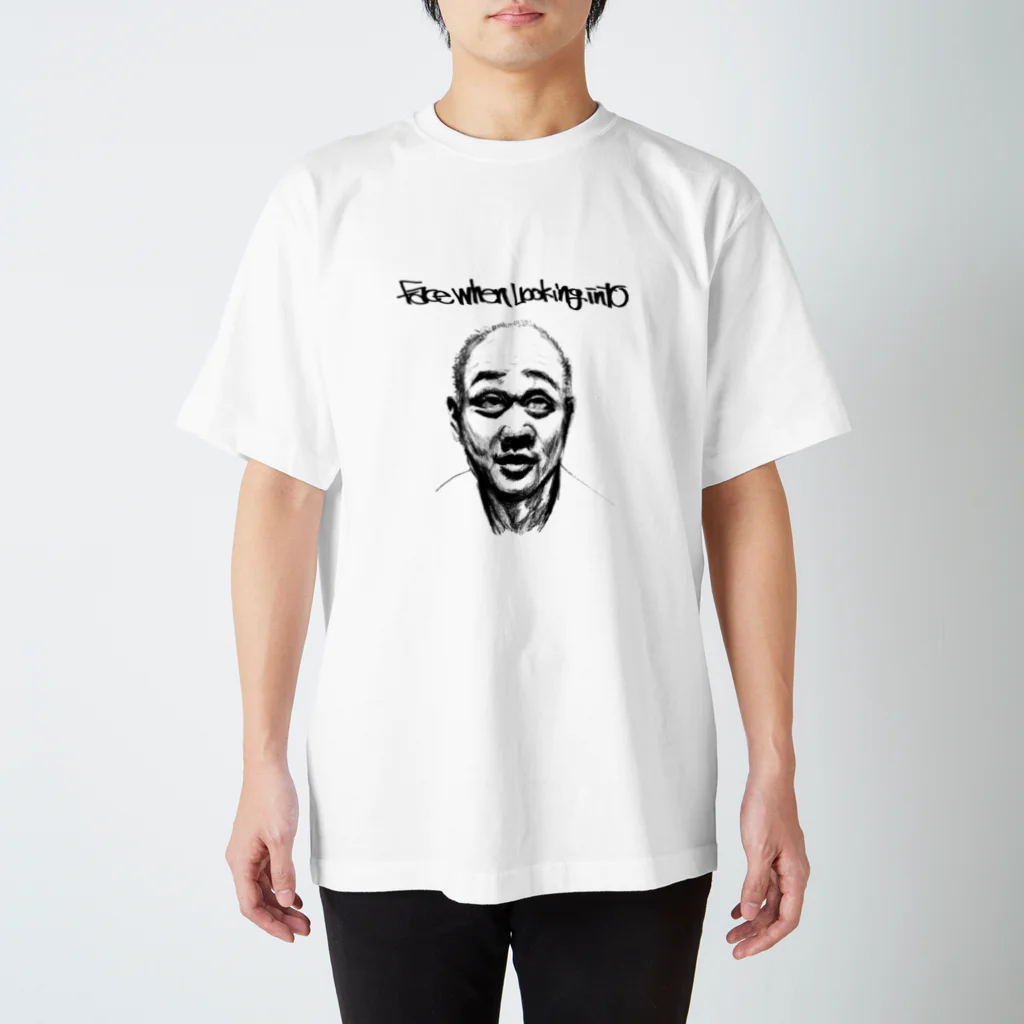 IROCOLONYの覗き顔シリーズ スタンダードTシャツ