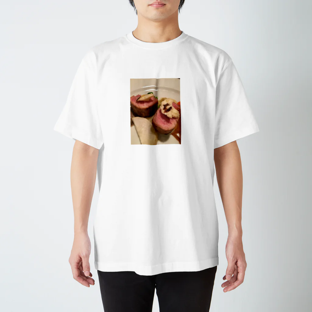 鹿美写真館の肉料理 スタンダードTシャツ