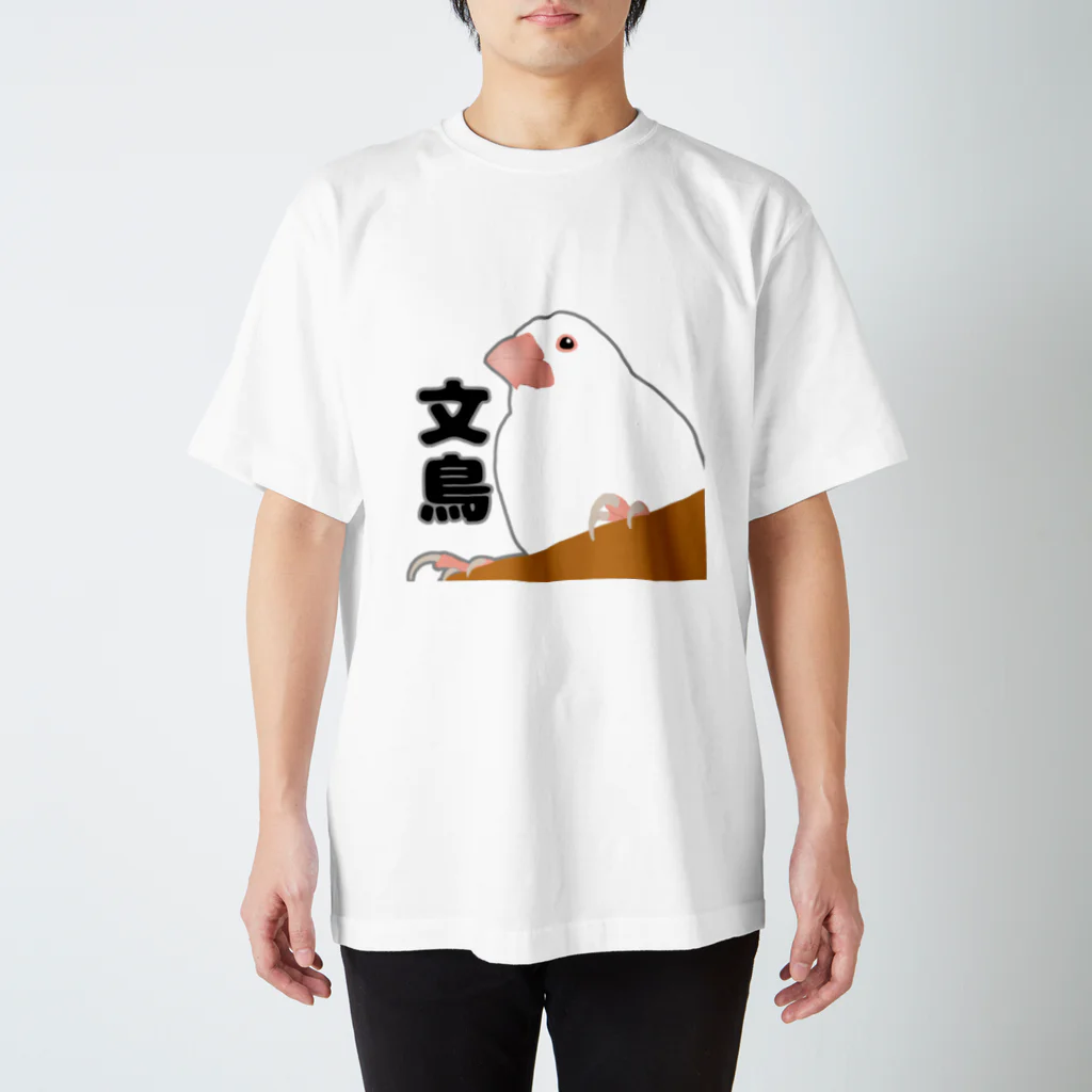 霜影/こしょうの猛者感溢れる白文鳥 Regular Fit T-Shirt