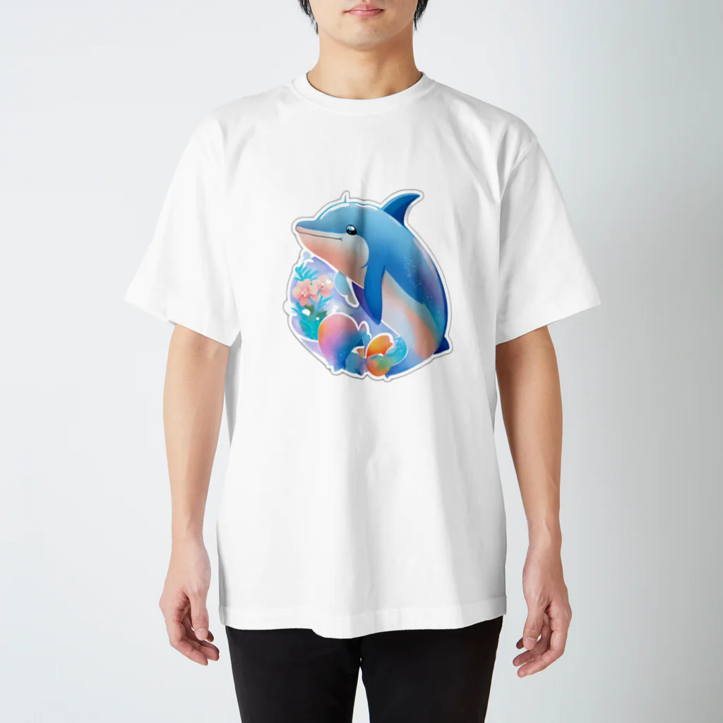 dolphineの可愛いイルカ スタンダードTシャツ