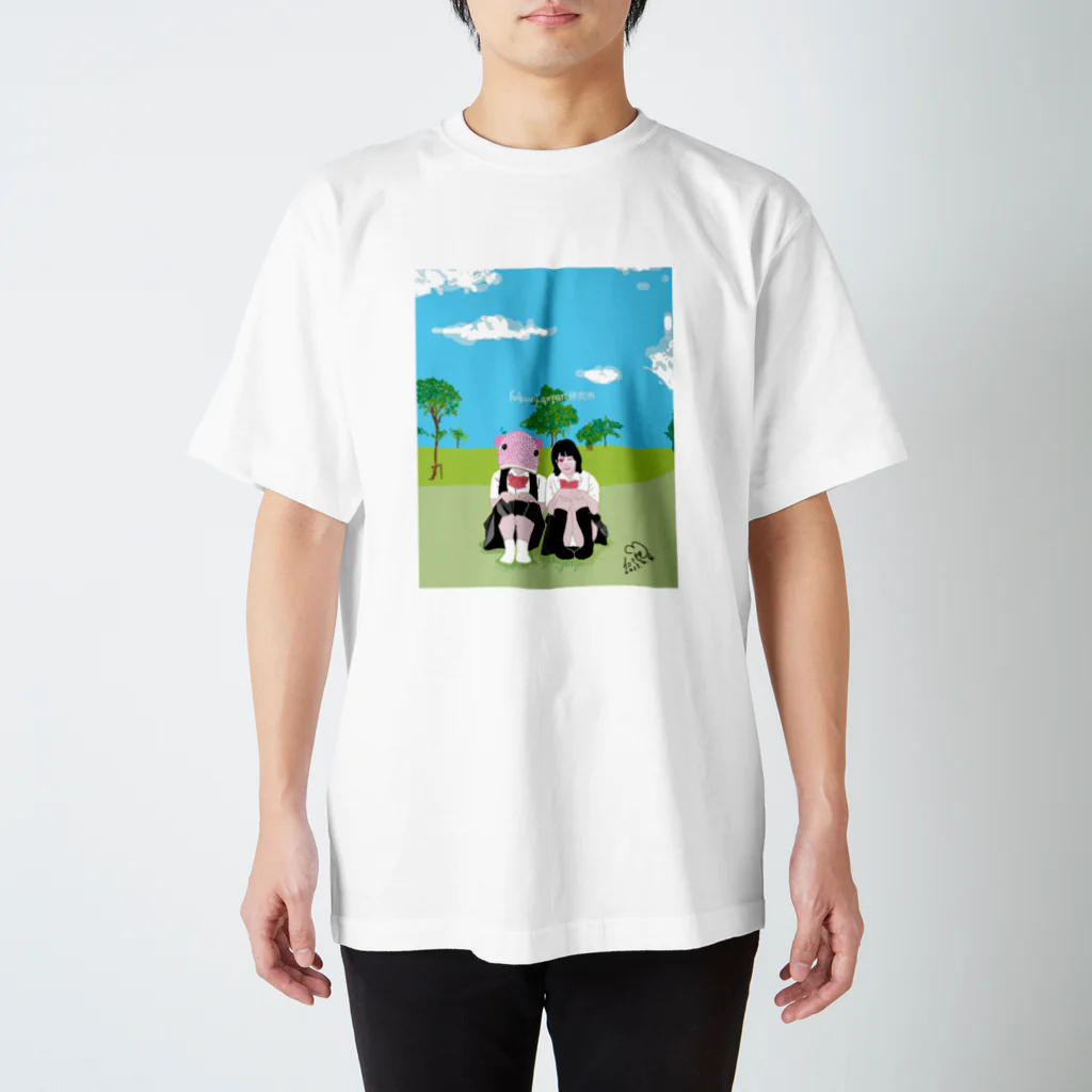 Nisaburo ☆kの春の公園にて。 スタンダードTシャツ