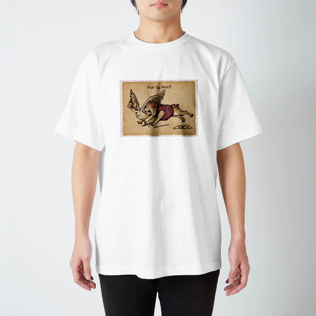 まつもトイズのブルちゃんとガチョウ♪ Regular Fit T-Shirt