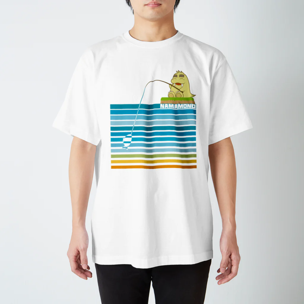 NAMAMONO_MAMONOのNAMAMONO釣り スタンダードTシャツ