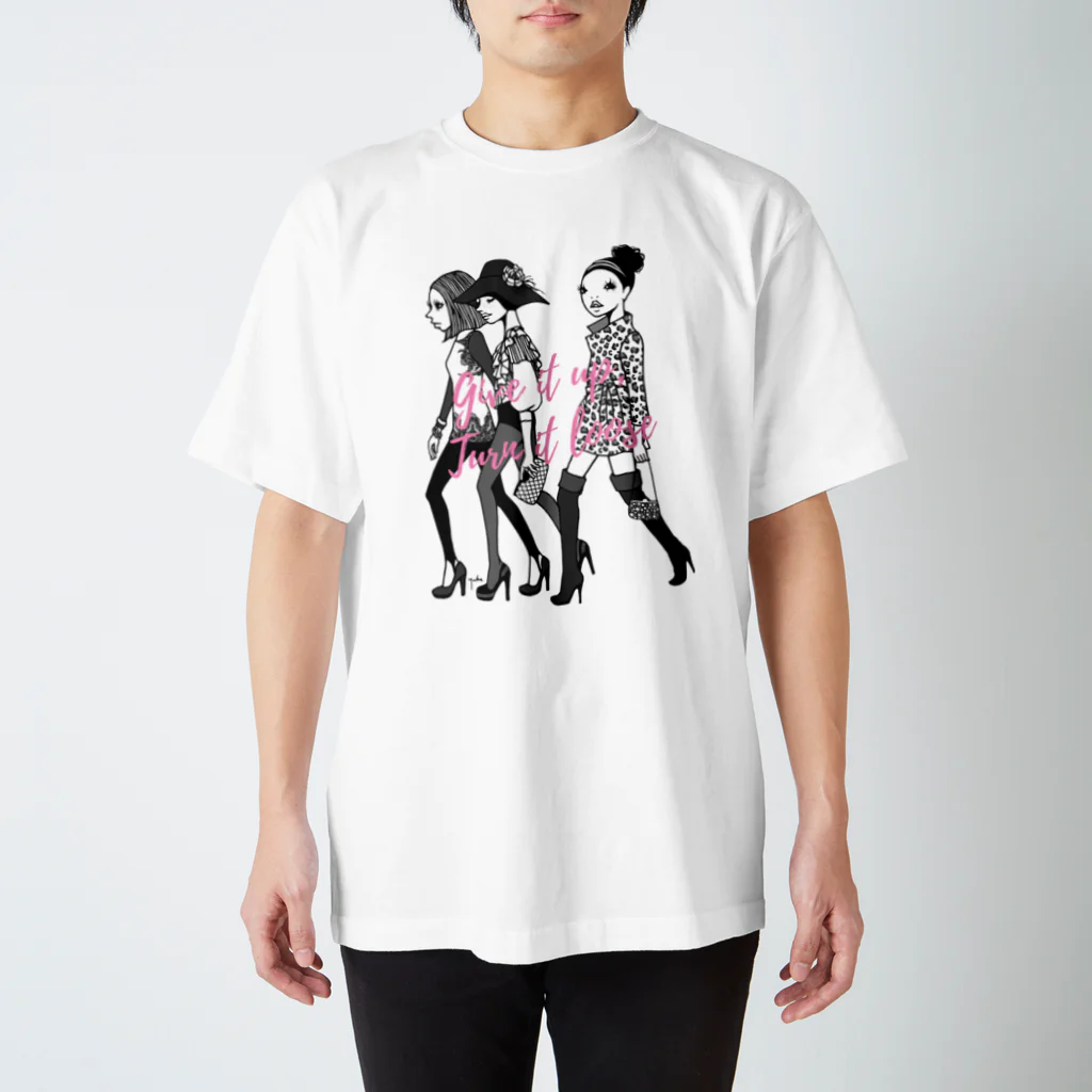 イラストレーターこたけゆか 公式オリジナルグッズのHEY LADIES!  スタンダードTシャツ