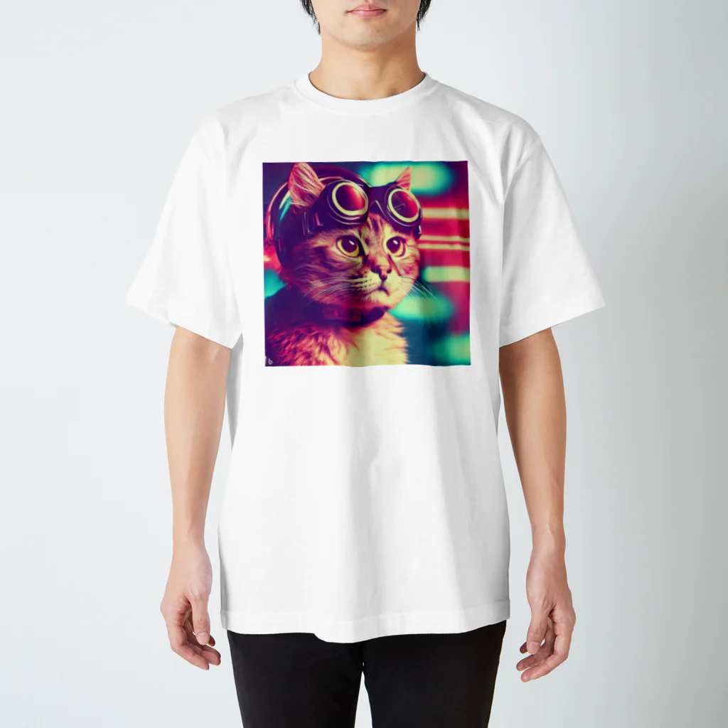 𝑱𝒆𝒂𝒏 𝑱𝒂𝒄𝒒𝒖𝒆 𝒁𝒐𝒎𝒃𝒊𝒆のこねこバイカー スタンダードTシャツ