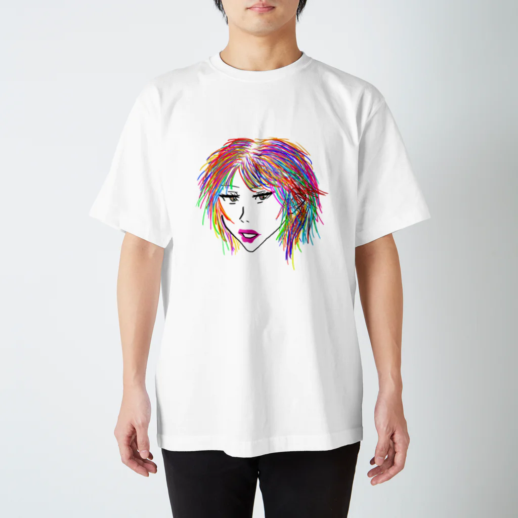 ぷりてぃーくりーちゃーずの虹ガール スタンダードTシャツ