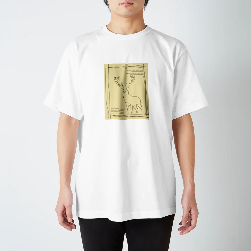 yomeshiiのNara no shika スタンダードTシャツ