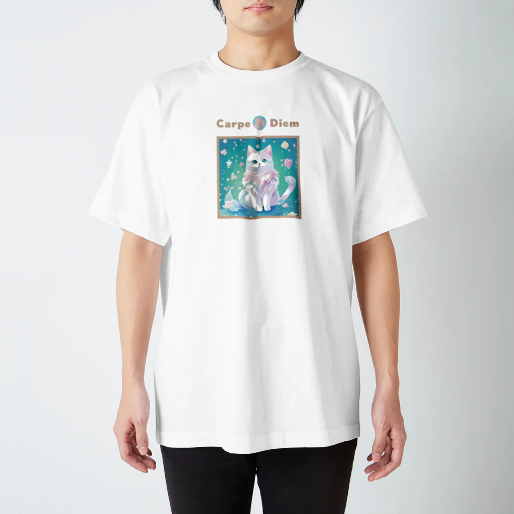 縞ネコ屋のネコTシャツ (022猫) 티셔츠