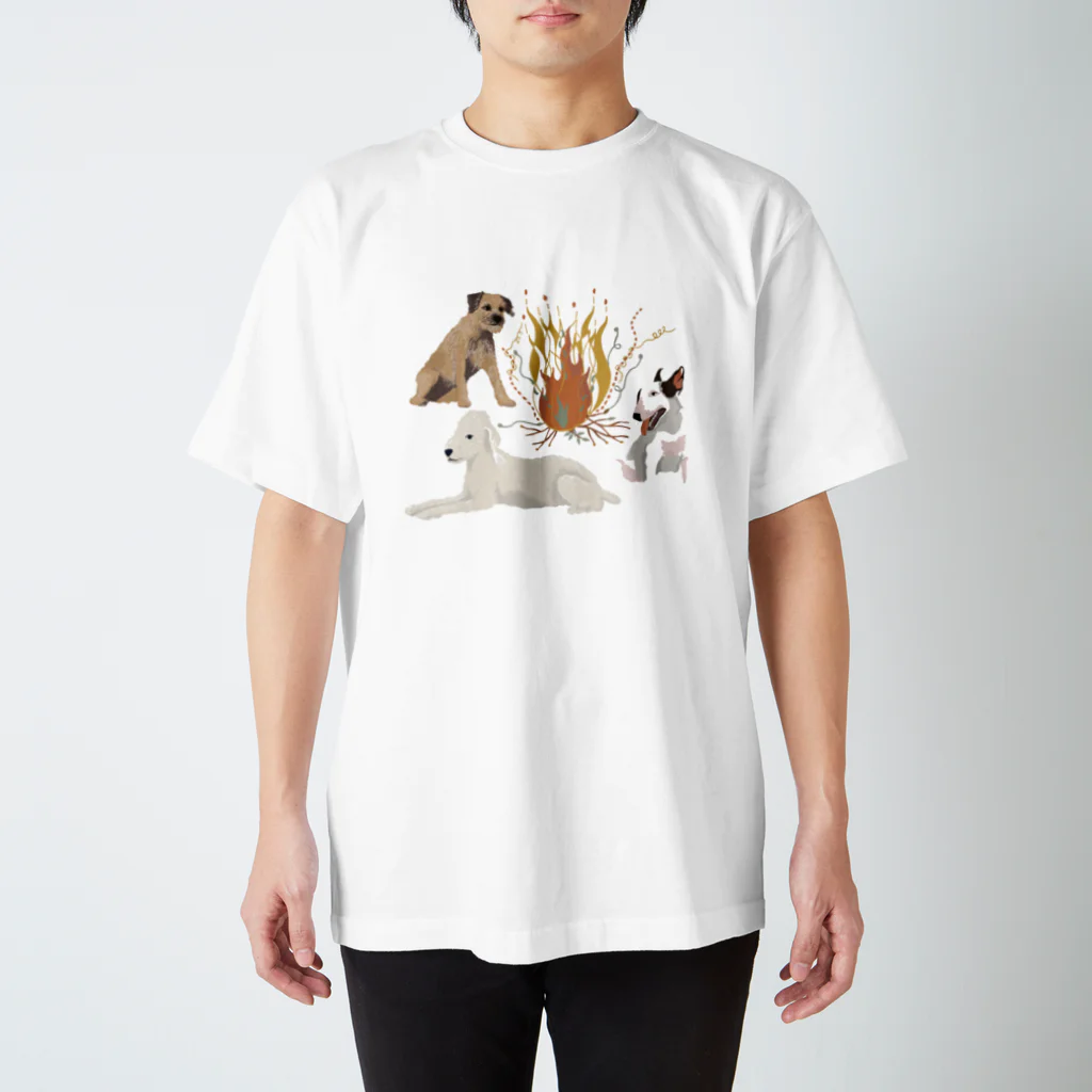 sayapochaccoのMy favirite terriers drom A to Z　~B~bonfire スタンダードTシャツ