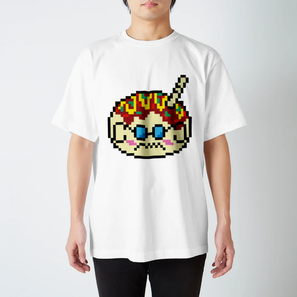 生物＝ケモノのヲ店のタコ焼き屋 takOYA-G スタンダードTシャツ