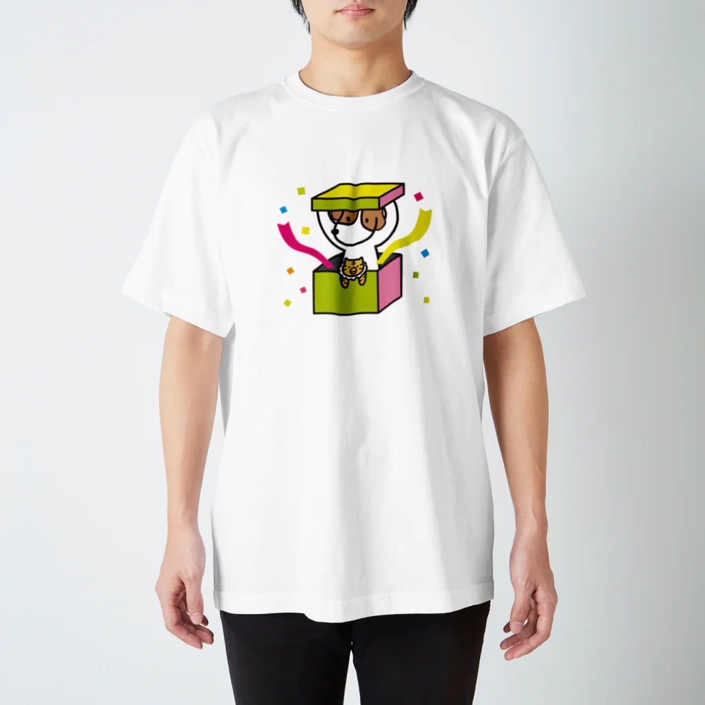 ハピプチ モン★スターのおめでとう！ スタンダードTシャツ