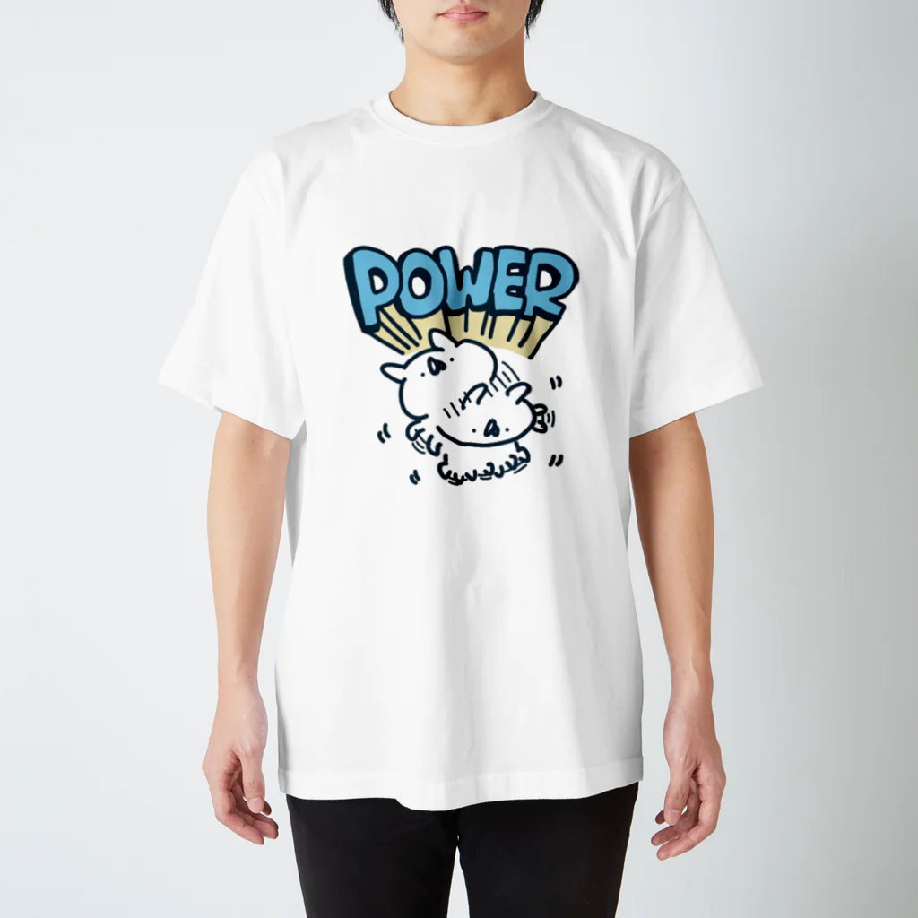 うさぎ帝国SUZURIショップのPOWER Regular Fit T-Shirt