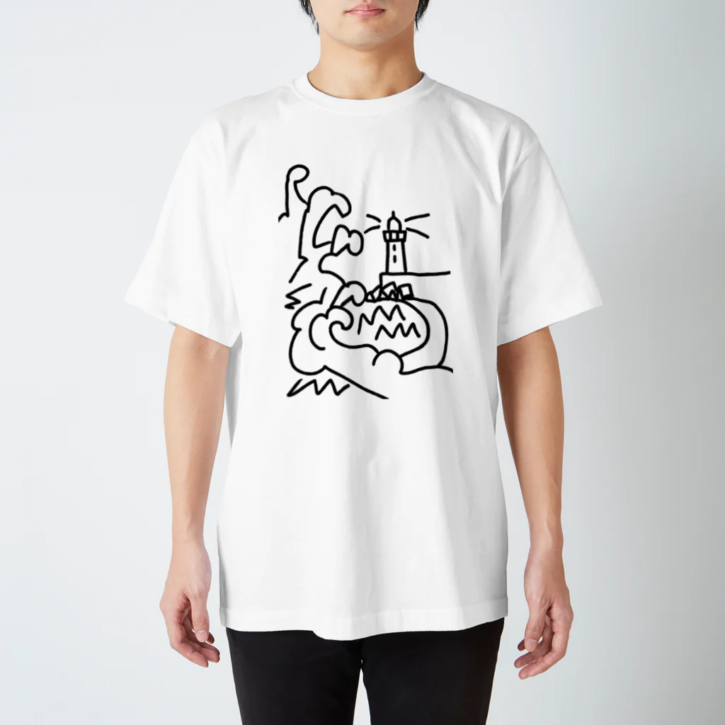 MiyaHiroのLIGHT HOUSE スタンダードTシャツ