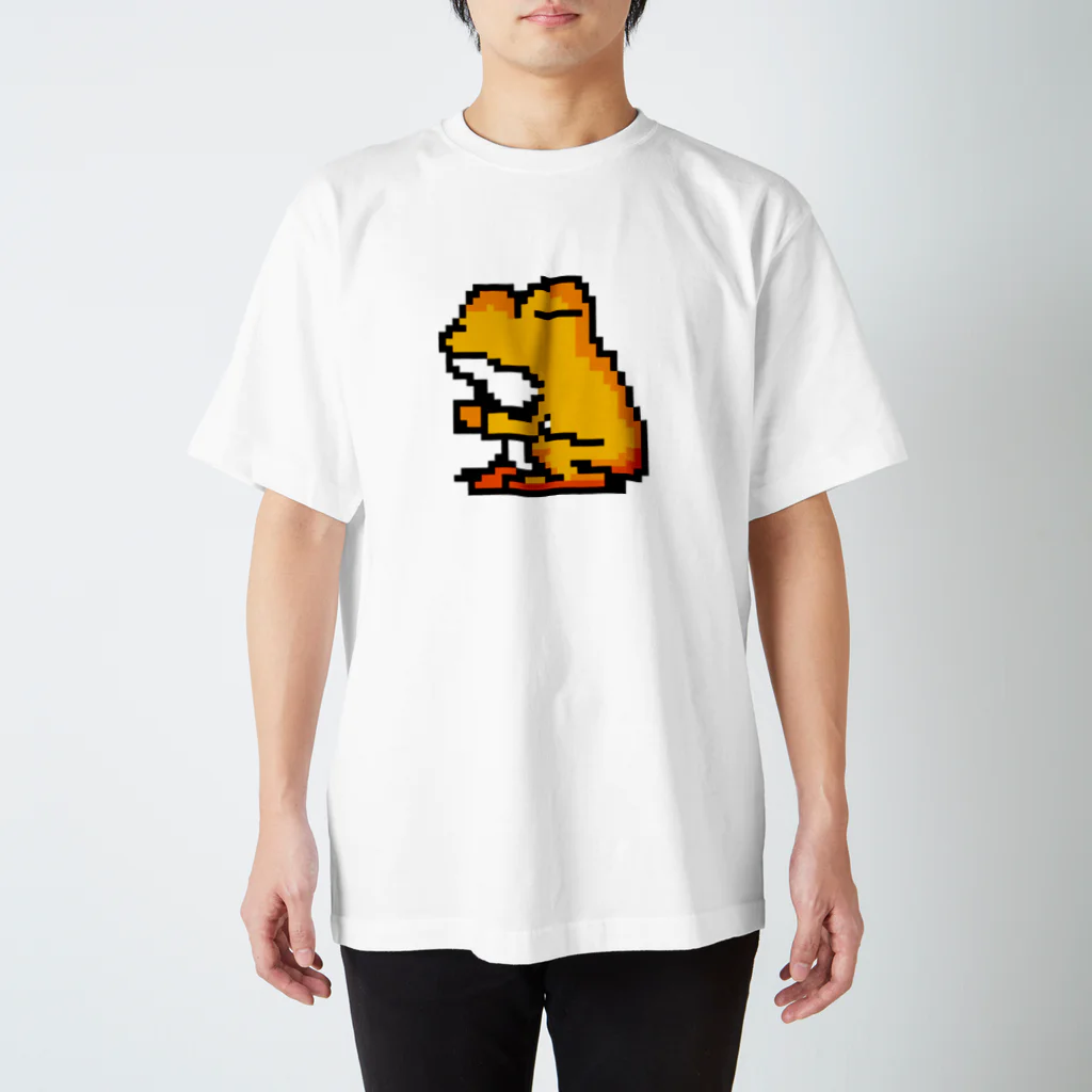 keishakeのカエルのぺしゃんこ（中） スタンダードTシャツ