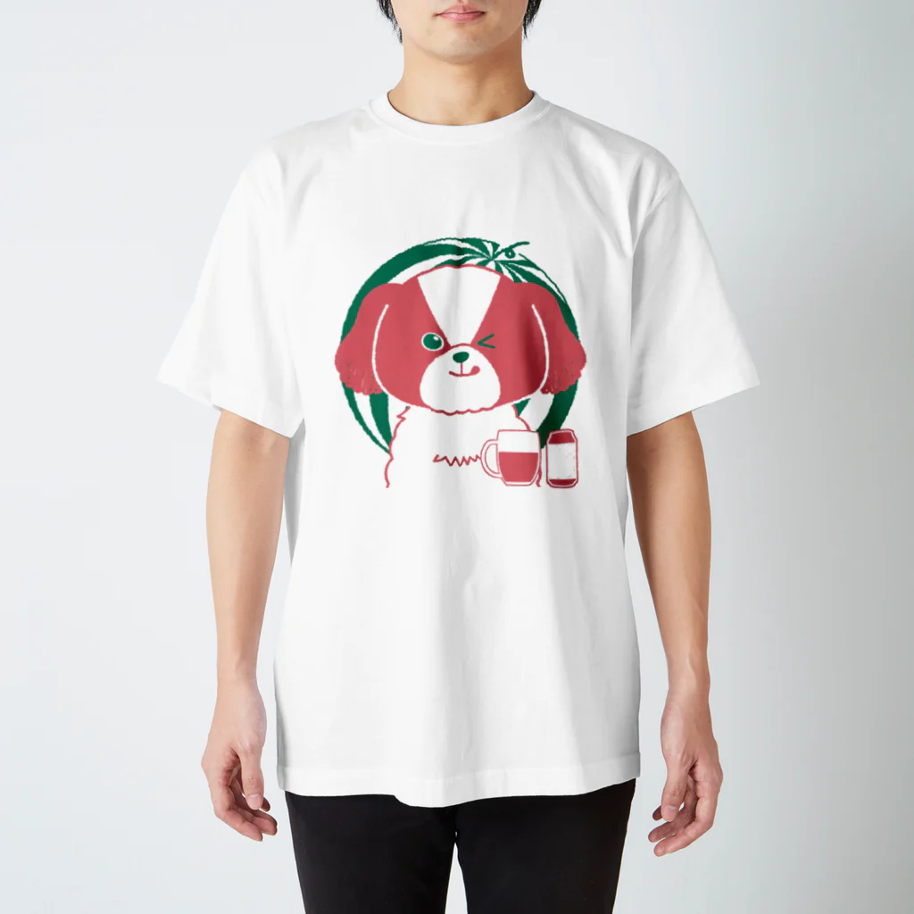 たけよんのすいかカラーのけんちゃん Regular Fit T-Shirt