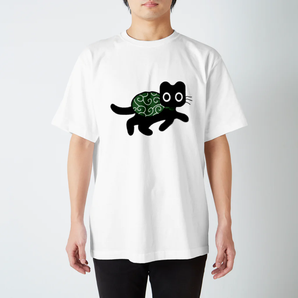 Suzutakaのくろねこクロル（風呂敷） スタンダードTシャツ