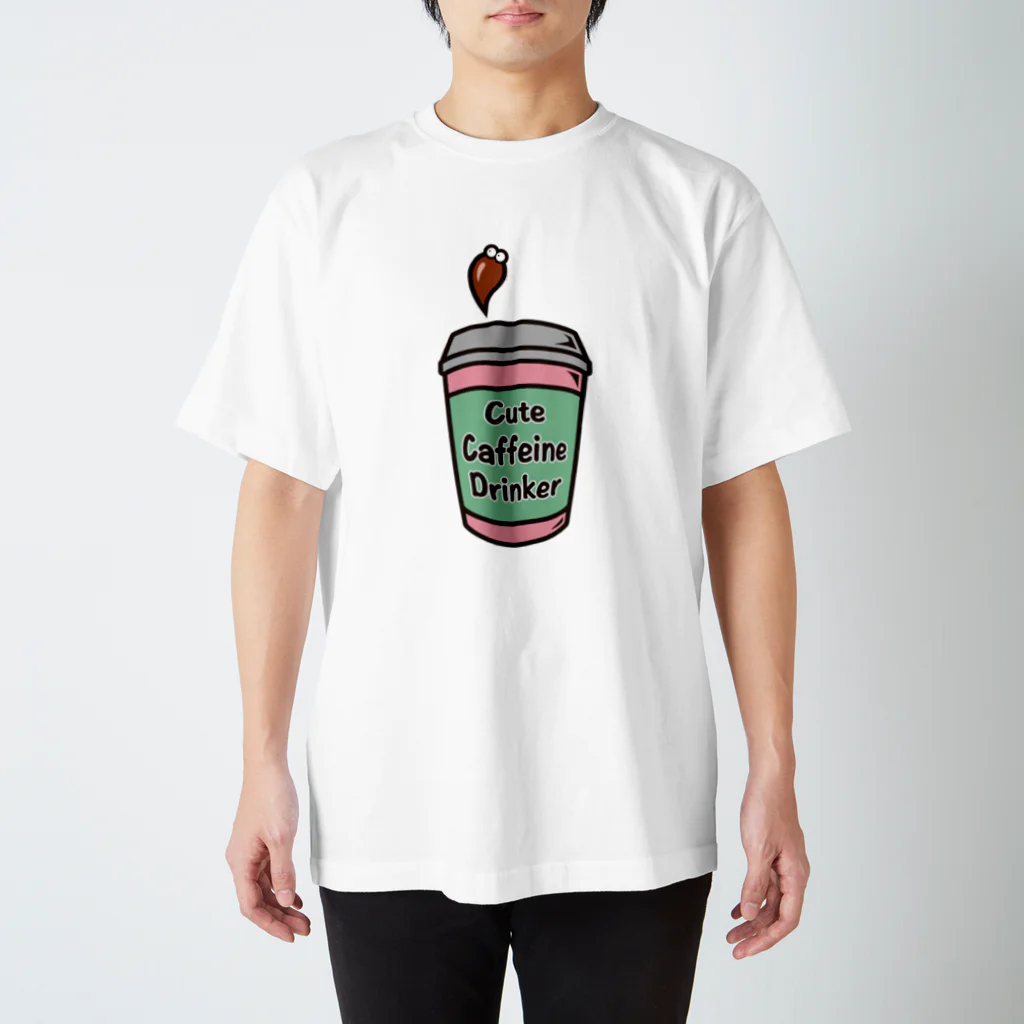 モルク -molk-のカフェイン党 -cute caffeine drinker- Regular Fit T-Shirt