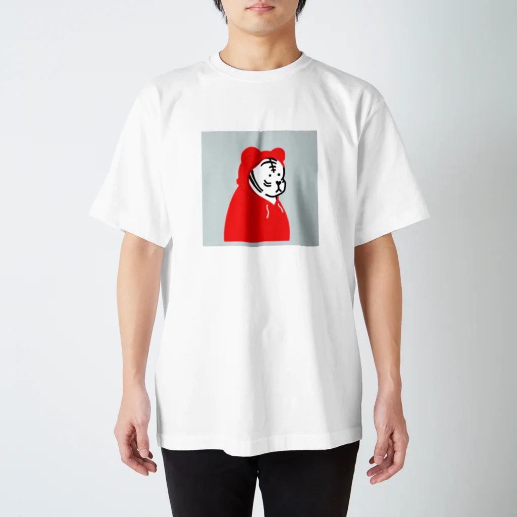 白いトラ-VARIOUS TIGERSの白いトラ-VARIOUS TIGERS #0010 スタンダードTシャツ